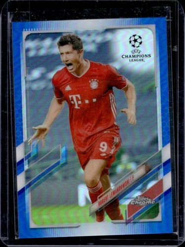 Robert Lewandowski 2021 Topps Chrome Blue Refractor /150