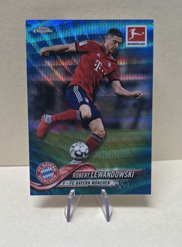 Robert Lewandowski 2018 Topps Chrome Blue Refractor /99
