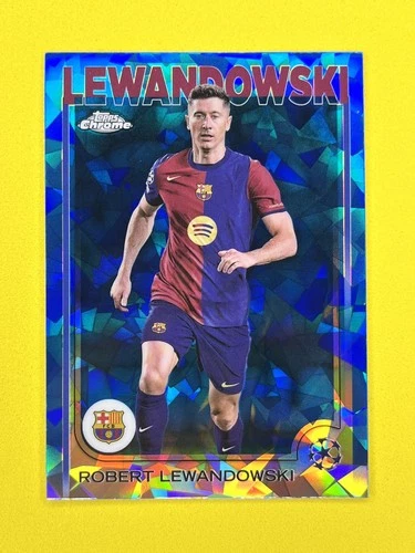 Robert Lewandowski 2024 Topps Chrome Blue Sapphire