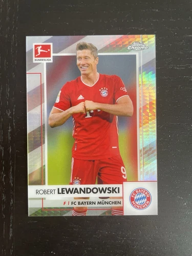 Robert Lewandowski 2021 Topps Chrome Bundesliga Prism Refractor /199