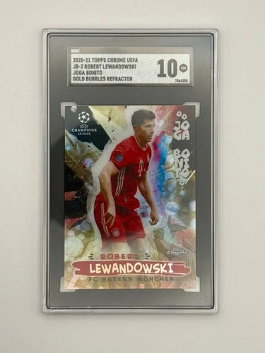 Robert Lewandowski 2020 Topps Chrome Gold Bubbles