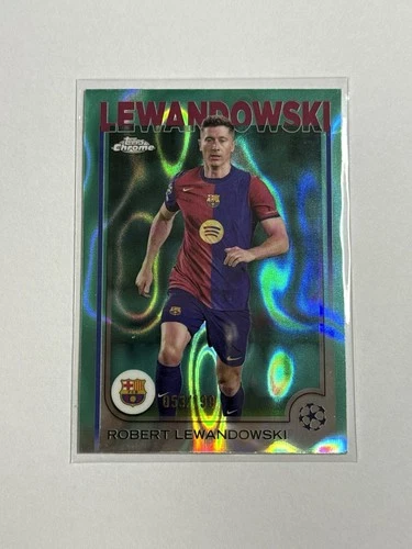Robert Lewandowski 2024 Topps Chrome Gold Lava /199