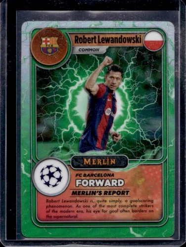 Robert Lewandowski 2023 Topps Chrome Merlin MG-7