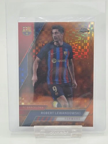 Robert Lewandowski 2023 Topps Chrome Orange /25