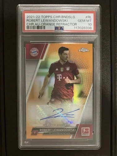 Robert Lewandowski 2021 Topps Chrome Orange /25