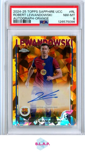 Robert Lewandowski 2024 Topps Chrome Orange