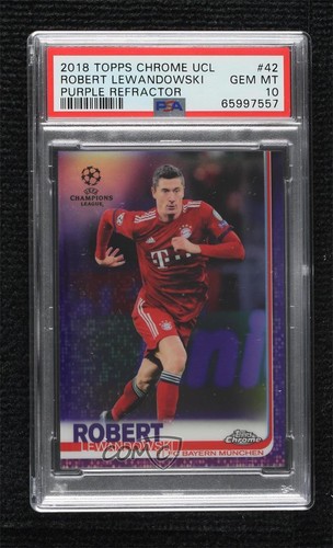 Robert Lewandowski 2018 Topps Chrome Purple Refractor 227/250