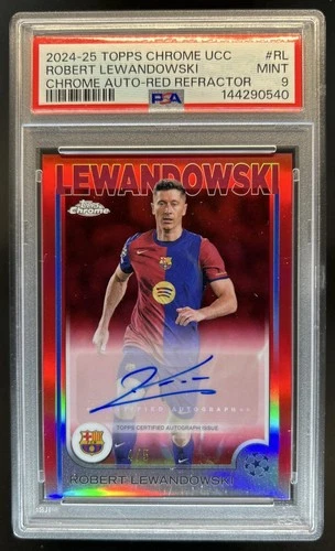 Robert Lewandowski 2024 Topps Chrome Red Refractor /5