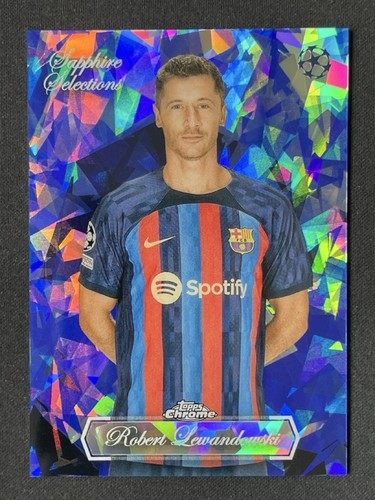 Robert Lewandowski 2023 Topps Chrome Sapphire /13