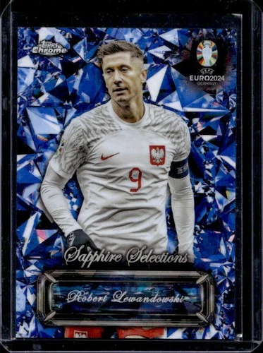 Robert Lewandowski 2024 Topps Chrome Sapphire #SS-4