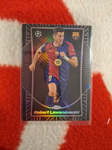 Robert Lewandowski 2024 Topps Chrome Shadow Etch