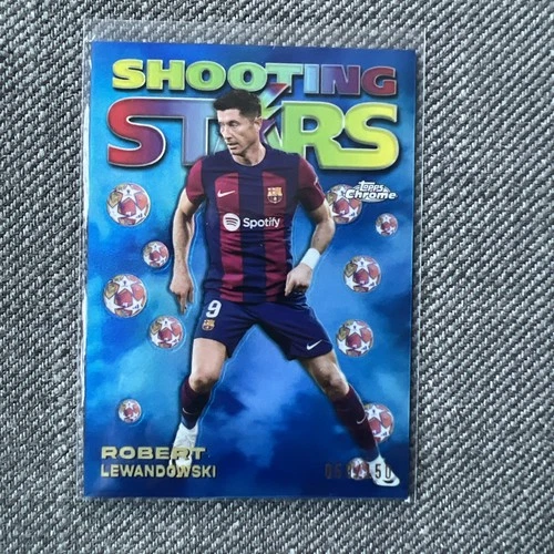 Robert Lewandowski 2023 Topps Chrome UCC Blue /150