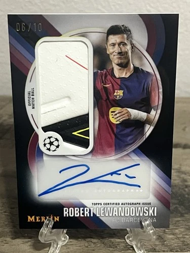 Robert Lewandowski 2024 Topps Chrome UCL Merlin Chrome /10