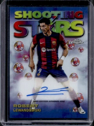 Robert Lewandowski 2023 Topps Chrome UEFA /98
