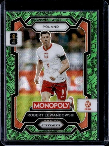Robert Lewandowski 2026 Panini Copa Mundial Prizm Green Wave #84