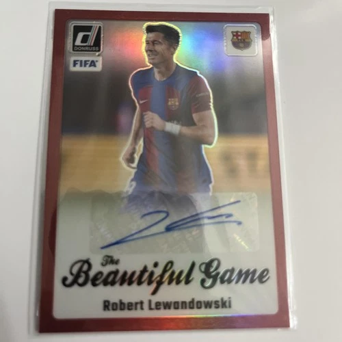 Robert Lewandowski 2023 Panini Donruss FIFA Red /49