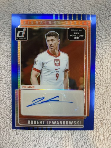 Robert Lewandowski 2026 Panini Donruss FIFA World Cup Blue /49