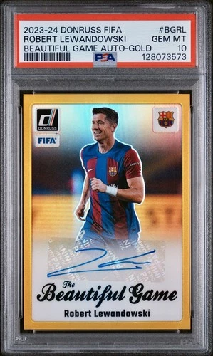 Robert Lewandowski 2023 Panini Donruss Oro /10