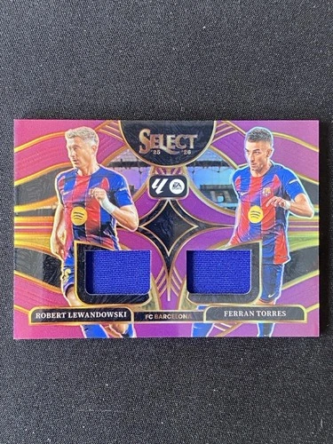 Robert Lewandowski / Ferran Torres 2025 Panini Select Purple /49