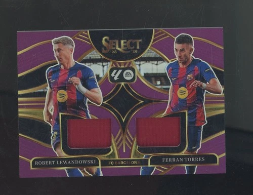 Robert Lewandowski / Ferran Torres 2025 Panini Select Purple /49