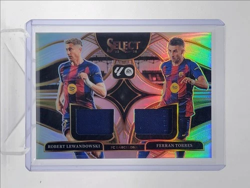 Robert Lewandowski / Ferran Torres 2025 Panini Select Silver