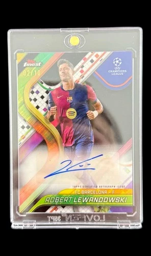 Robert Lewandowski 2024 Topps Finest Black /10