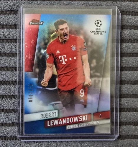 Robert Lewandowski 2020 Topps Finest Blue /150