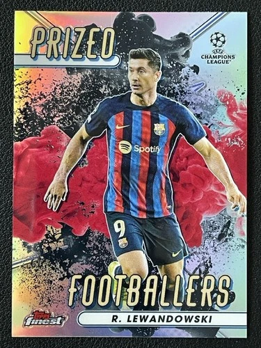 Robert Lewandowski 2022 Topps Finest Fusion Red Black