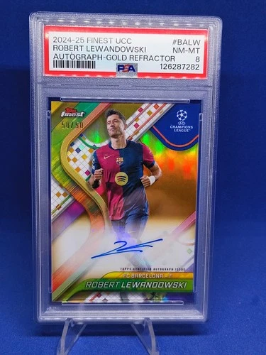 Robert Lewandowski 2024 Topps Finest Gold /50