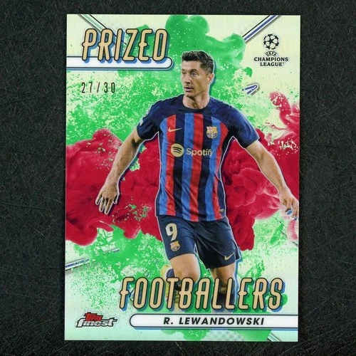 Robert Lewandowski 2023 Topps Finest Green /30