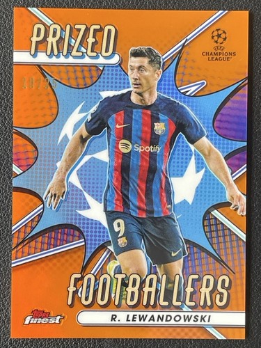 Robert Lewandowski 2023 Topps Finest Naranja /25
