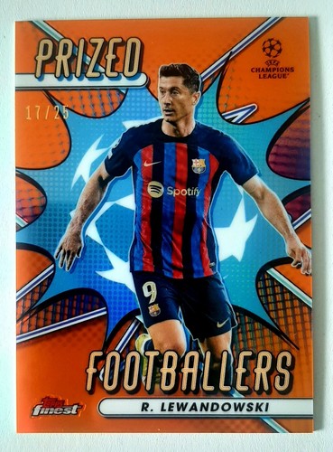 Robert Lewandowski 2022 Topps Finest Orange /25