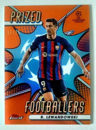 Robert Lewandowski 2022 Topps Finest Orange /25