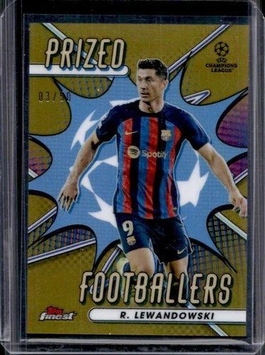 Robert Lewandowski 2022 Topps Finest Oro Rifrattore /50