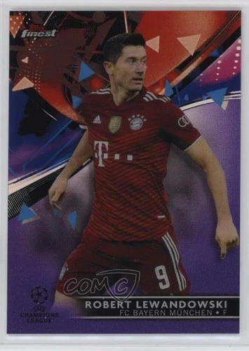 Robert Lewandowski 2021 Topps Finest Purple Refractor /299