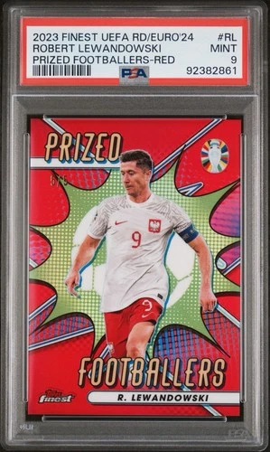 Robert Lewandowski 2023 Topps Finest Red Refractor /5