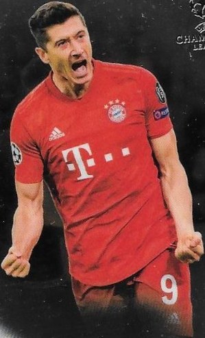 Robert Lewandowski 2019 Topps Finest UEFA 58