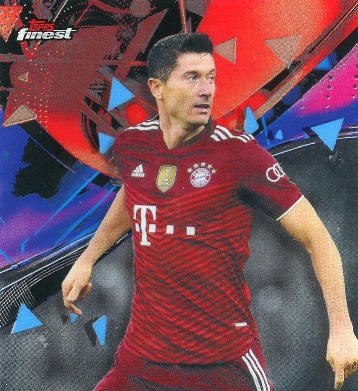 Robert Lewandowski 2021 Topps Finest UEFA 62