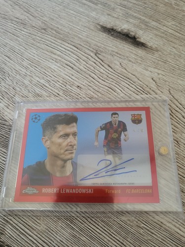 Robert Lewandowski 2025 Topps Flagship Red /5
