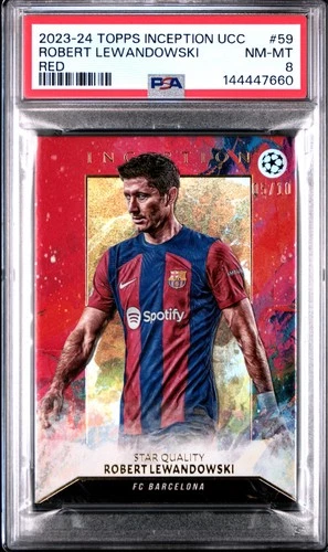 Robert Lewandowski 2023 Topps Inception Red Star Quality /10