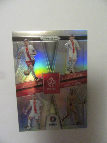 Robert Lewandowski / Kamil Glik / Łukasz Błaszczykowski / Wojciech Fabiański 2016 Panini Prizm