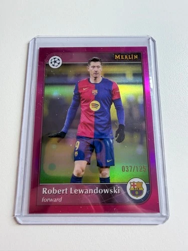 Robert Lewandowski 2025 Topps Merlin Chrome /125