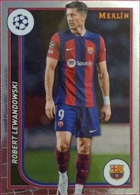 Robert Lewandowski 2023 Topps Merlin Chrome #34