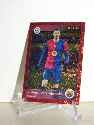 Robert Lewandowski 2025 Topps Merlin Chrome /5