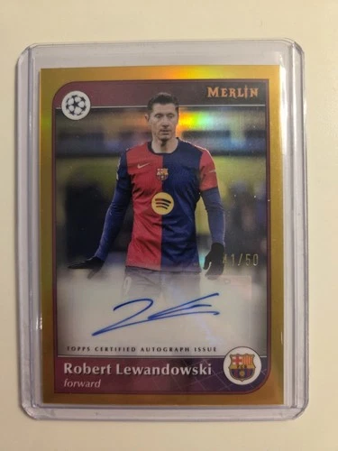 Robert Lewandowski 2022 Topps Merlin Chrome /50