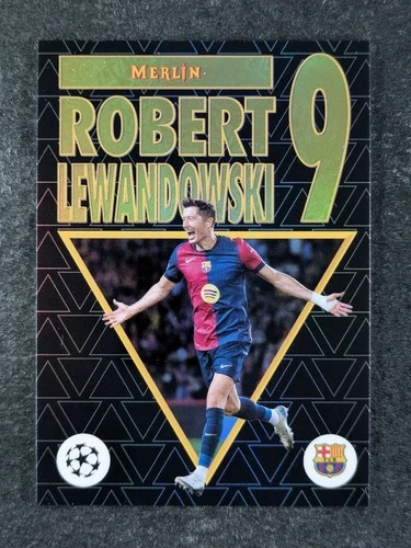 Robert Lewandowski 2024 Topps Merlin Chrome