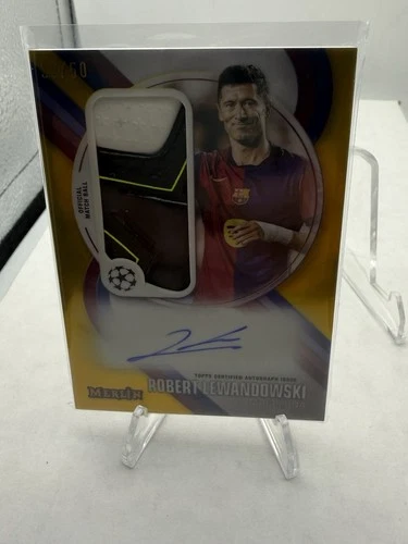 Robert Lewandowski 2024 Topps Merlin Chrome Gold /50