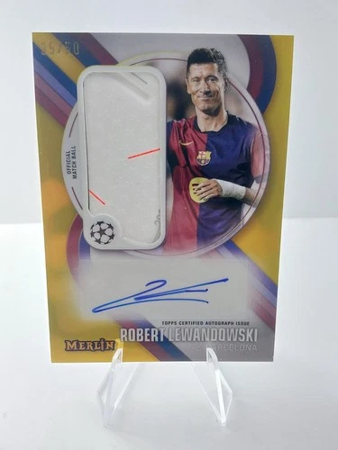 Robert Lewandowski 2024 Panini Merlin Chrome Gold /50