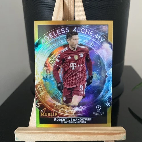 Robert Lewandowski 2021 Topps Merlin Chrome Gold Refractor /50