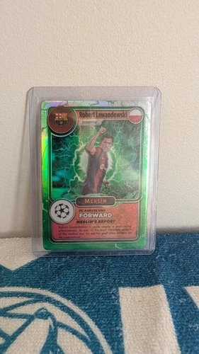 Robert Lewandowski 2024 Topps Merlin Chrome Green